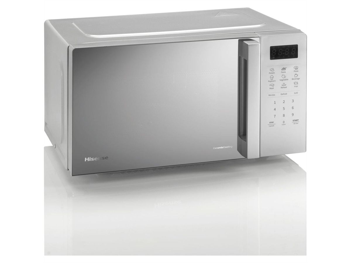 Hisense Mikrowelle H20MOMS4HG, 20L, mit Grill, silber