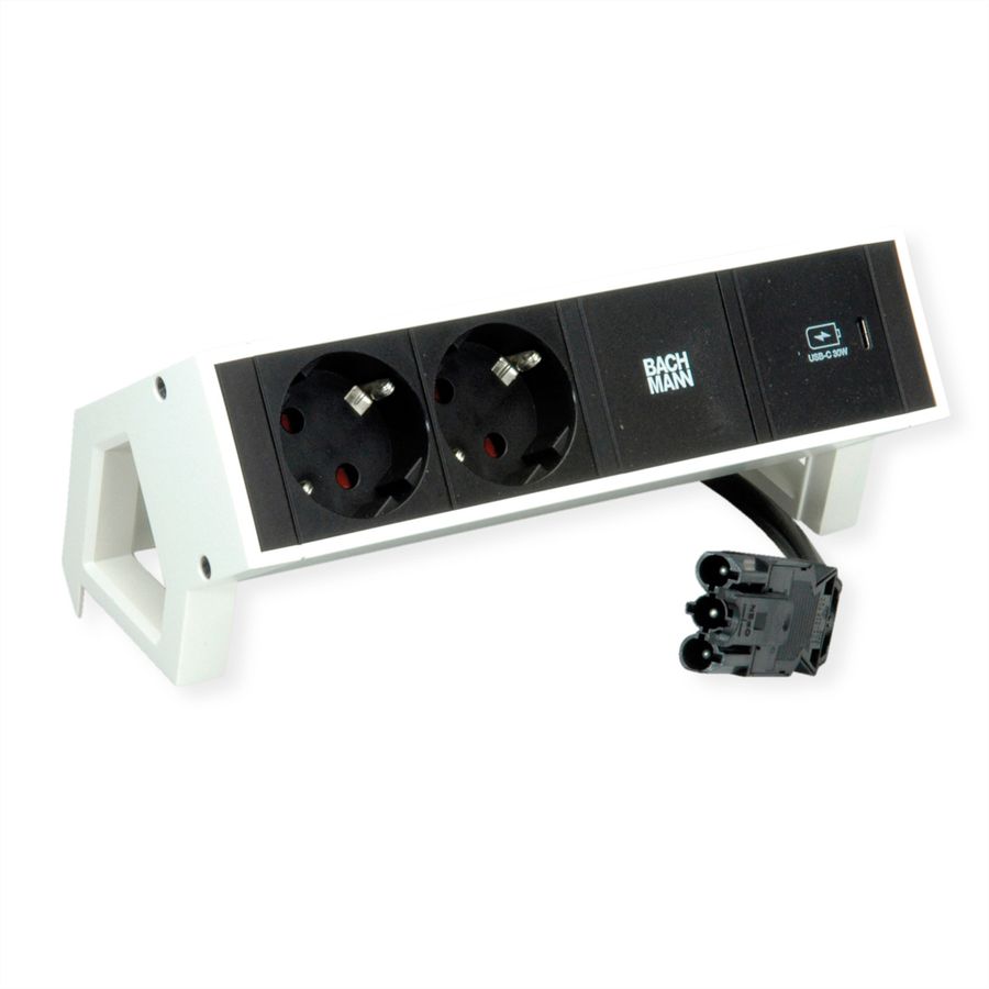 BACHMANN DESK2 2x contact de protection USB C