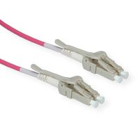 ROLINE Câble FO 50/125µm OM4, LC/LC, LSOH, Low-Loss, grande densité, violet, 5 m
