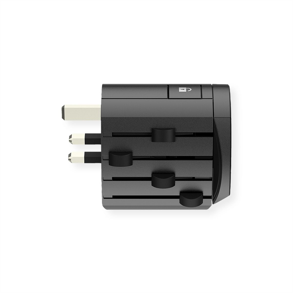 Skross Alpha mit Europe USB Charger A/C Universal Reiseadapter, Weltweit
