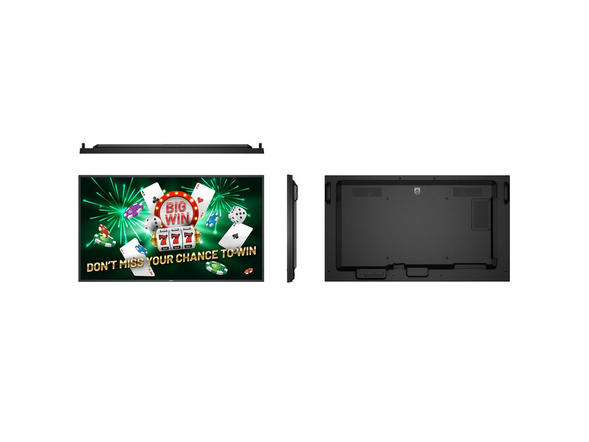 Philips Signage Display 55BDL6017P/00, 55", UHD, 24/7, 800cd/m², 25% Haze