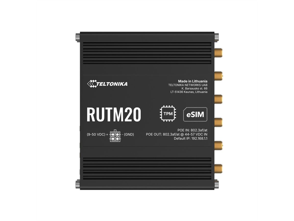 TELTONIKA RUTM20 Routeur 5G PoE Dual SIM & eSIM