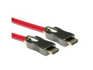 ROLINE Câble HDMI 8K (7680 x 4320) avec Ethernet, M/M, rouge, 1 m