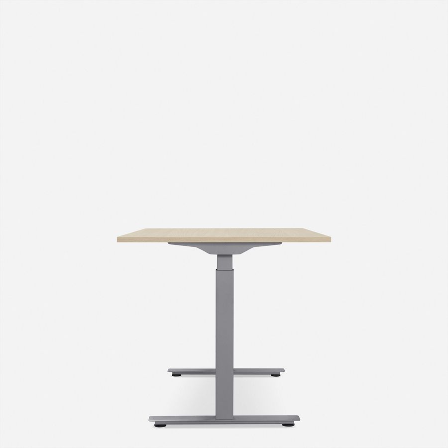 WRK21 Schreibtisch Smart 180 x 80 cm, Höhenverstellbar, Mandal Ahorn / Grau