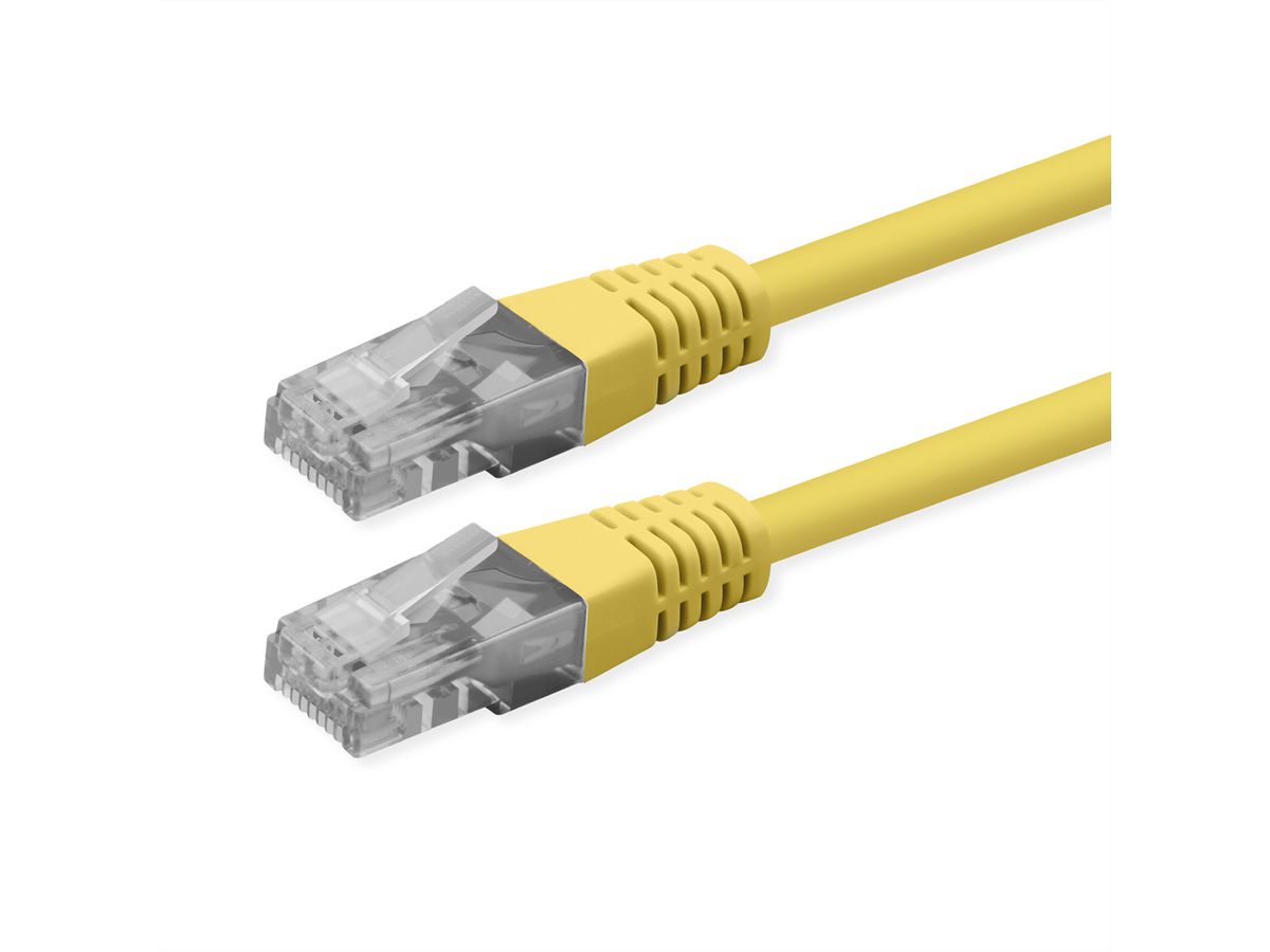 ROLINE Cordon Cat.6 (Classe E), UTP, PoE, jaune, 2 m
