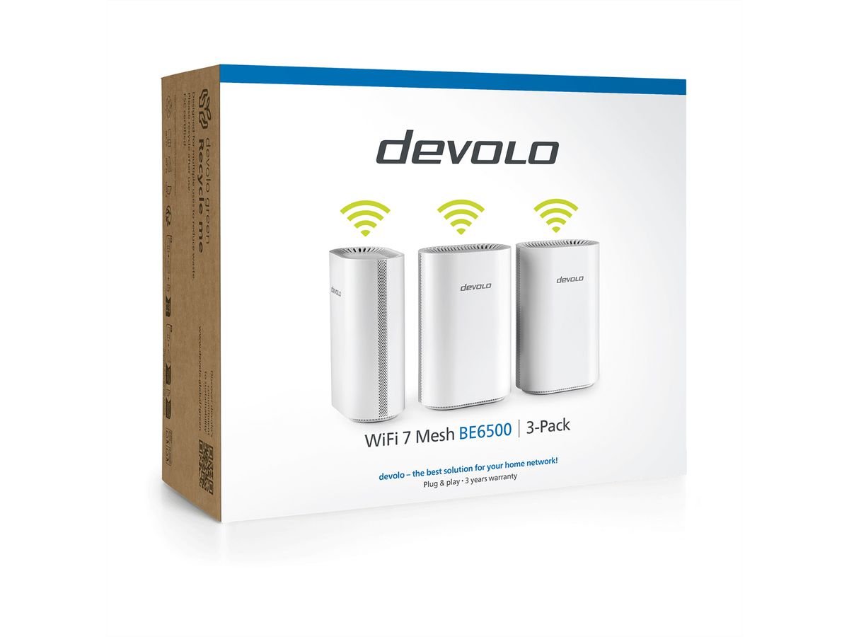 Devolo WiFi 7 Mesh BE6500 3-Pack