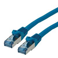 Cordon ROLINE S/FTP(PiMF) Cat.6A / 10 Gigabit, LSOH, Component Level, bleu, 0,3 m
