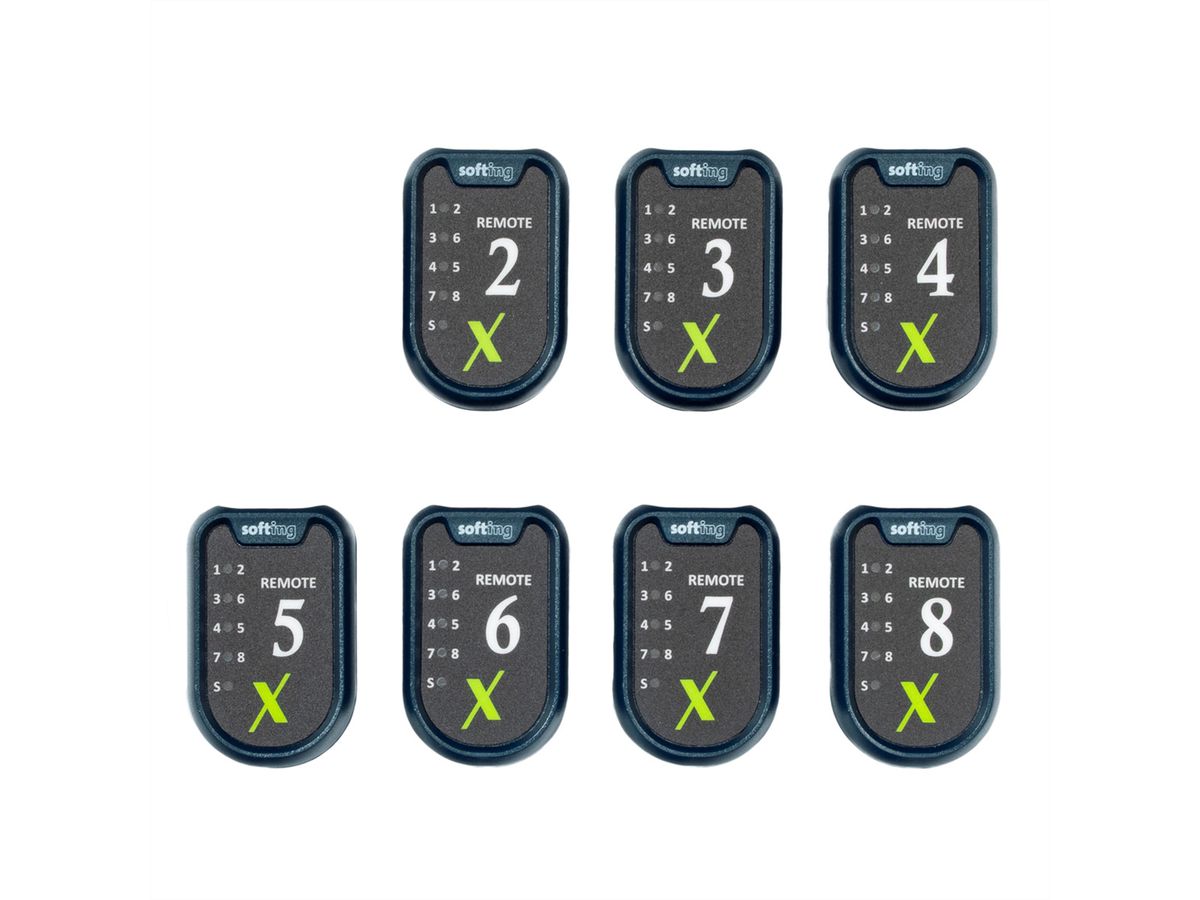 SOFTING Smart Remotes pour LinkXpert , Set de 7 pièces (#2 - #8)