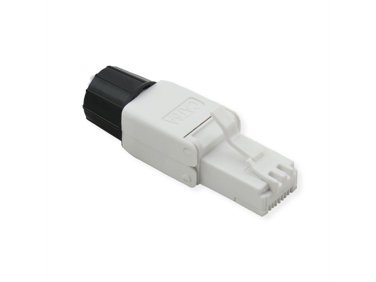ROLINE feldkonfektionierbarer RJ-45 Stecker Cat.6A (Class EA), UTP, weiß