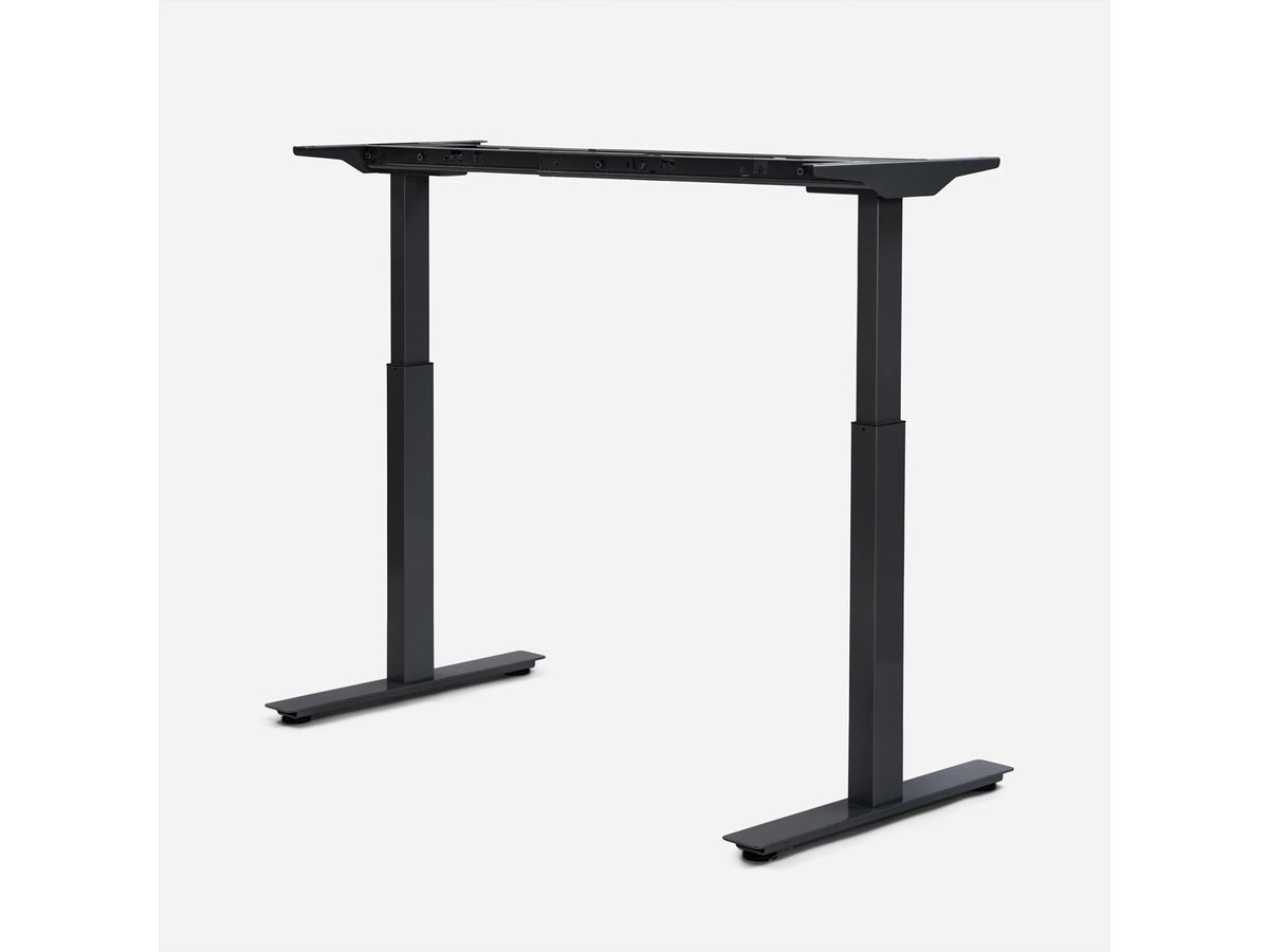 WRK21 Piètement de table Work gris, 100-180 x 60 / 66,5-130,5 cm de hauteur