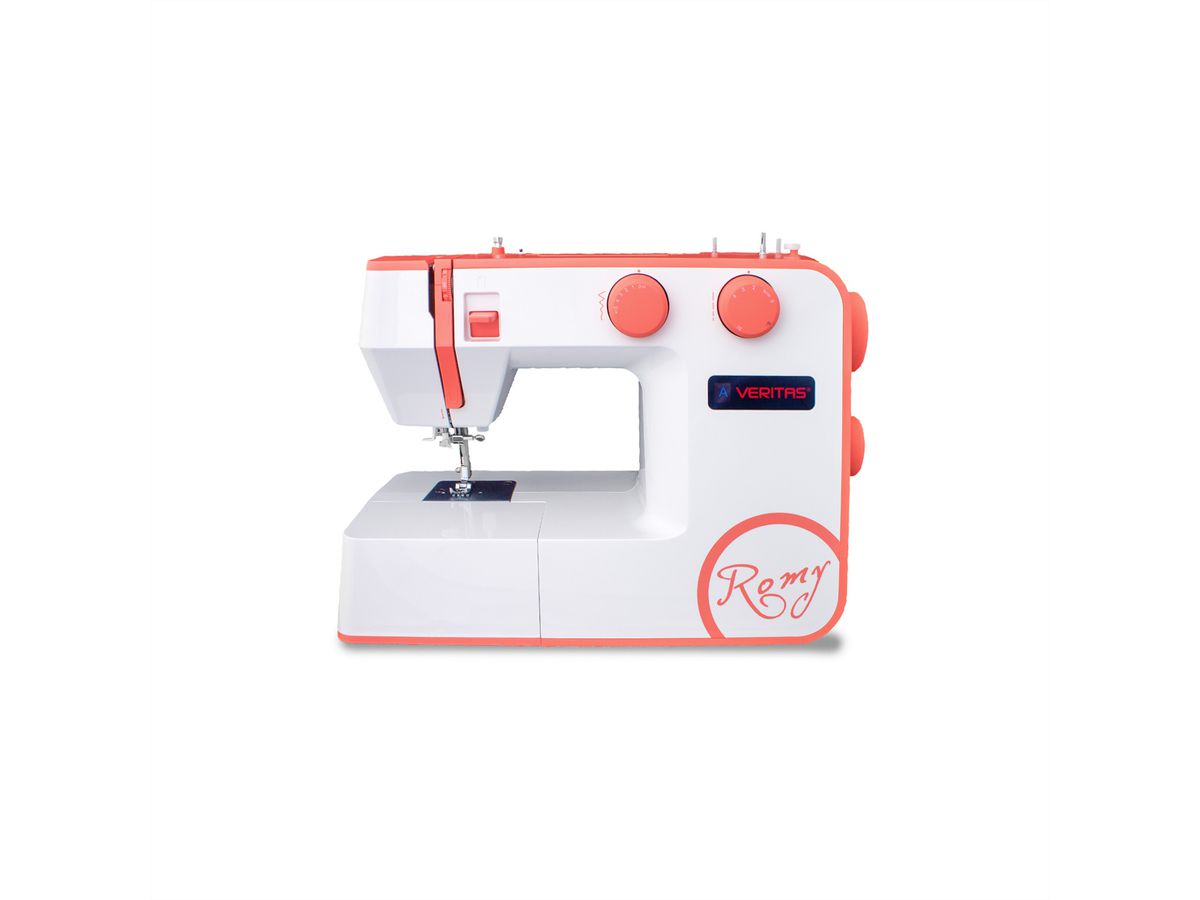 Veritas Nähmaschine ROMY 34 Stichprogramme, Mechanisch, orange, weiss