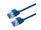 ROLINE Cordon Cat.6A (Classe EA) S/FTP (PiMF), LSOH, PoE , bleu, 2 m