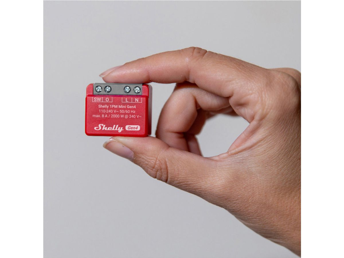 Shelly Schaltaktor 1PM Mini Gen4, (Dual pack)