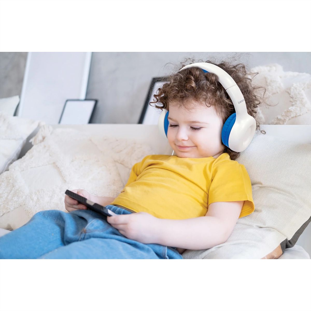 Lenco HP-010PK Casque pour enfants, Bleu