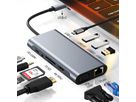 VALUE Station d'accueil USB type C, HDMI 4K60, VGA, 1x Gigabit Ethernet, 2x USB A + type C PD, 1x SD/microSD, 1x audio