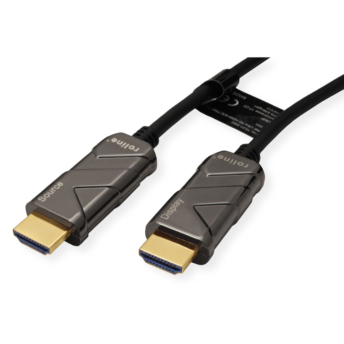 ROLINE Ultra HDMI Aktiv Optisches 8K Kabel, 50 m