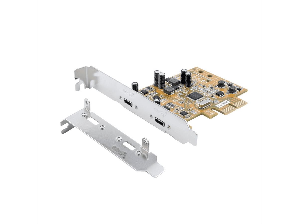 EXSYS EX-12003 Carte USB 3.2 Gen2 PCIe, 2 ports type C