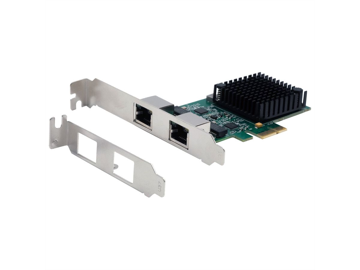 EXSYS EX-60112 carte PCIe 2 ports 2.5Gigabit