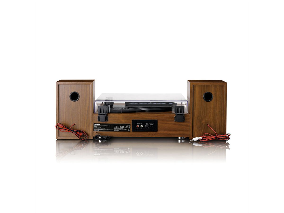 Lenco Hi-Fi Anlage MC-160WD holzfarben, TT, DAB, FM Radio, BT