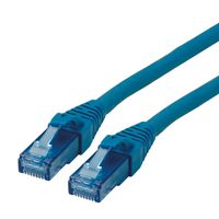 Cordon ROLINE UTP Cat.6A / 10 Gigabit, Component Level, LSOH, bleu, 15 m