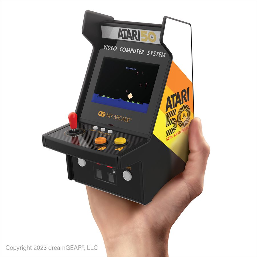 My Arcade ATARI Micro Player Pro, Mini-Arcade, 100 Spiele, 2.75" Display