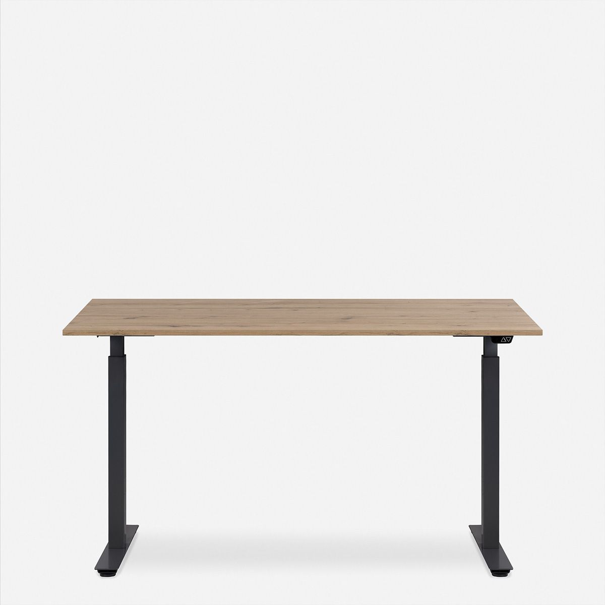 WRK21 Schreibtisch Smart 180 x 80 cm, Höhenverstellbar, Kendal Eiche / Schwarz