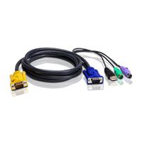 ATEN 2L-5303UP Câble KVM USB PS/2 , noir, 3 m