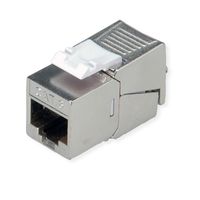 ROLINE Keystone Cat.6 (Classe E) , blindé, sans outil, SLIM, argent
