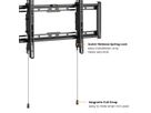 VALUE Support mural TV, distance murale de 47 mm, inclinable, 37–80 pouces, jusqu'à 75 kg