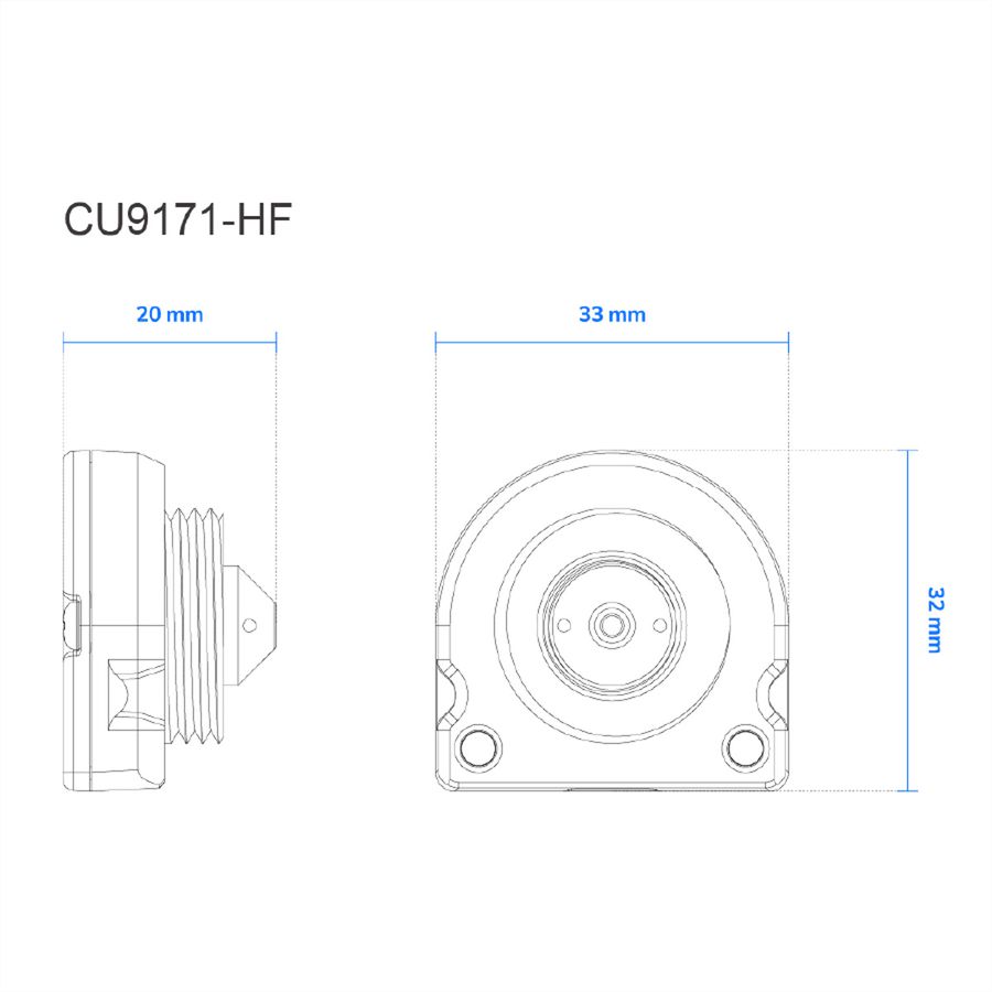 VIVOTEK CU9171-HF Kameraeinheit, Pinhole-Objektiv, flache Form, 4MP 30 fps