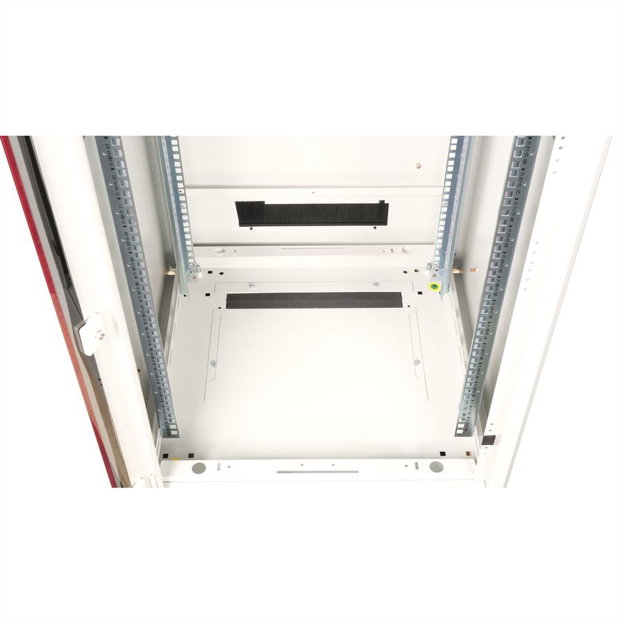 ROLINE 19-Zoll Netzwerkschrank Pro 32 HE, 600x600 BxT Glastür grau