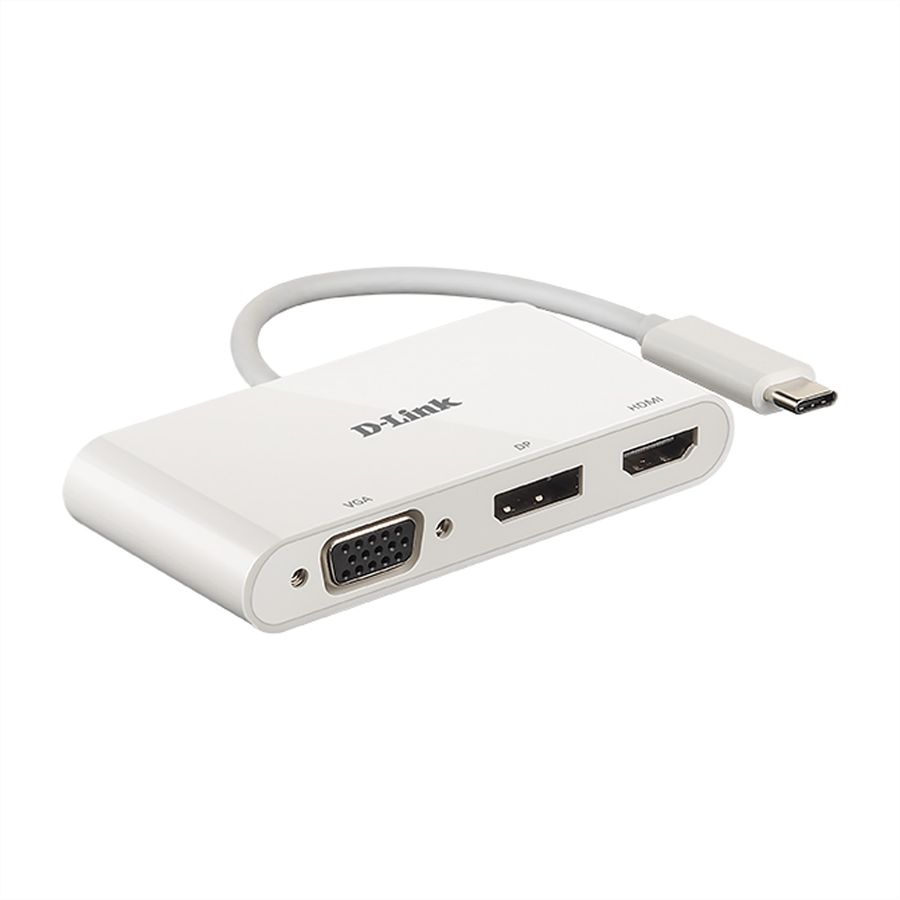 D-LINK DUB-V310 Adaptateur USB‑C 3‑en‑1 vers HDMI/VGA/DisplayPort