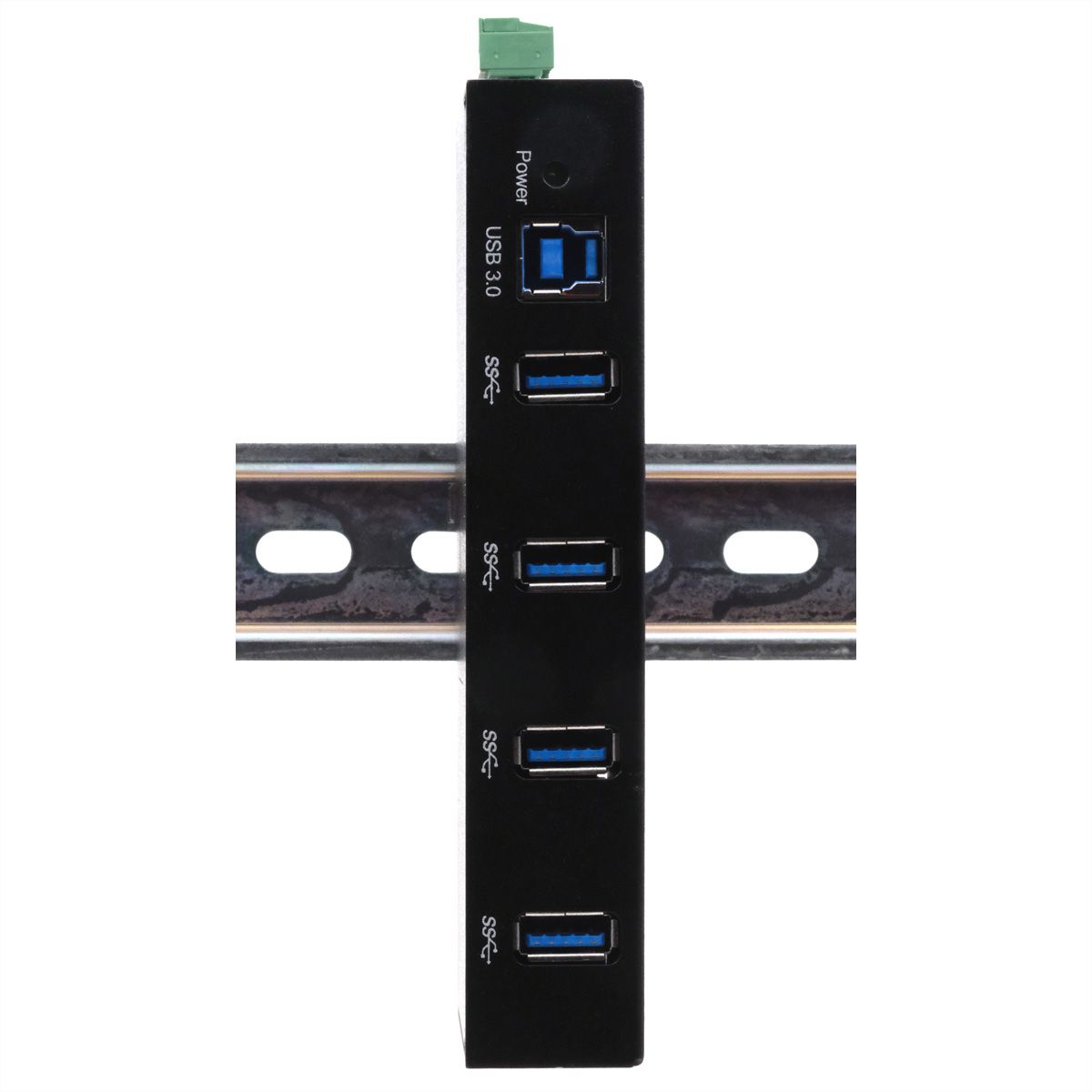 EXSYS EX-11234HMS 4 Port USB 3.2 Gen 1 HUB Din-Rail Kit und Wand VIA VL811+ Chipset