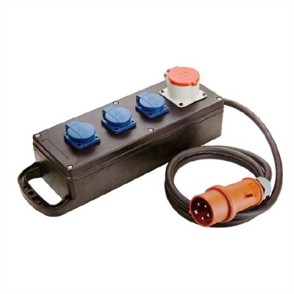 BACHMANN Distributeur en caoutchouc plein 16A 5P IP44