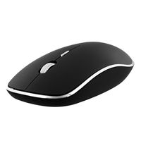 Souris sans fil RUBBY avec clic silencieux, Noir