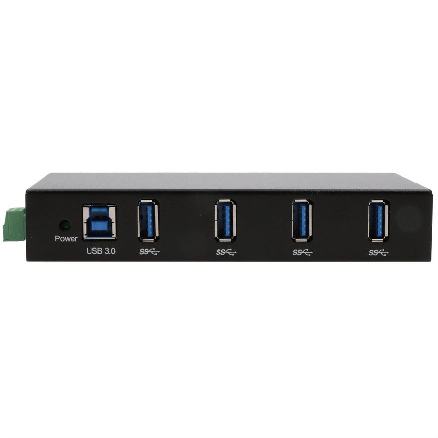 EXSYS EX-11234HMS 4 Port USB 3.2 Gen 1 HUB Din-Rail Kit und Wand VIA VL811+ Chipset