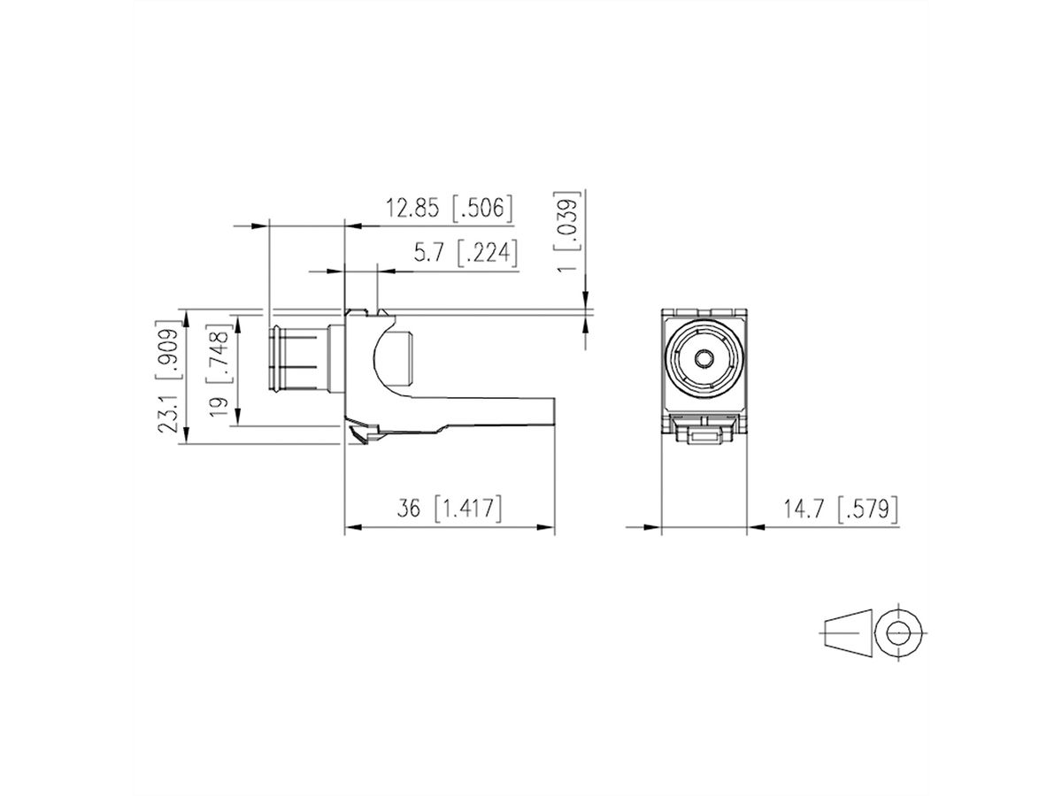 METZ CONNECT KOAX modul F/IEC-Buchse