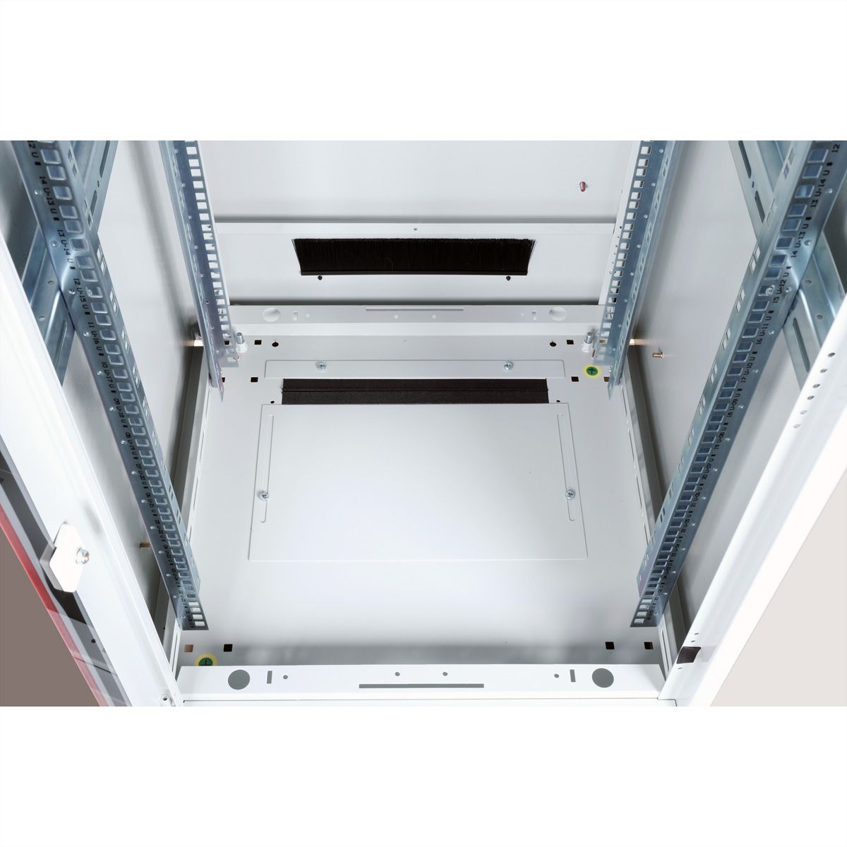 ROLINE 19-Zoll Netzwerkschrank Pro 26 HE, 600x600 BxT Glastür grau
