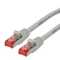 Cordon ROLINE S/FTP(PiMF) Cat.6, LSOH, Component Level, gris, 1 m