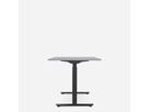 WRK21 Schreibtisch Smart 180 x 80 cm, Höhenverstellbar, Grau Uni / Schwarz