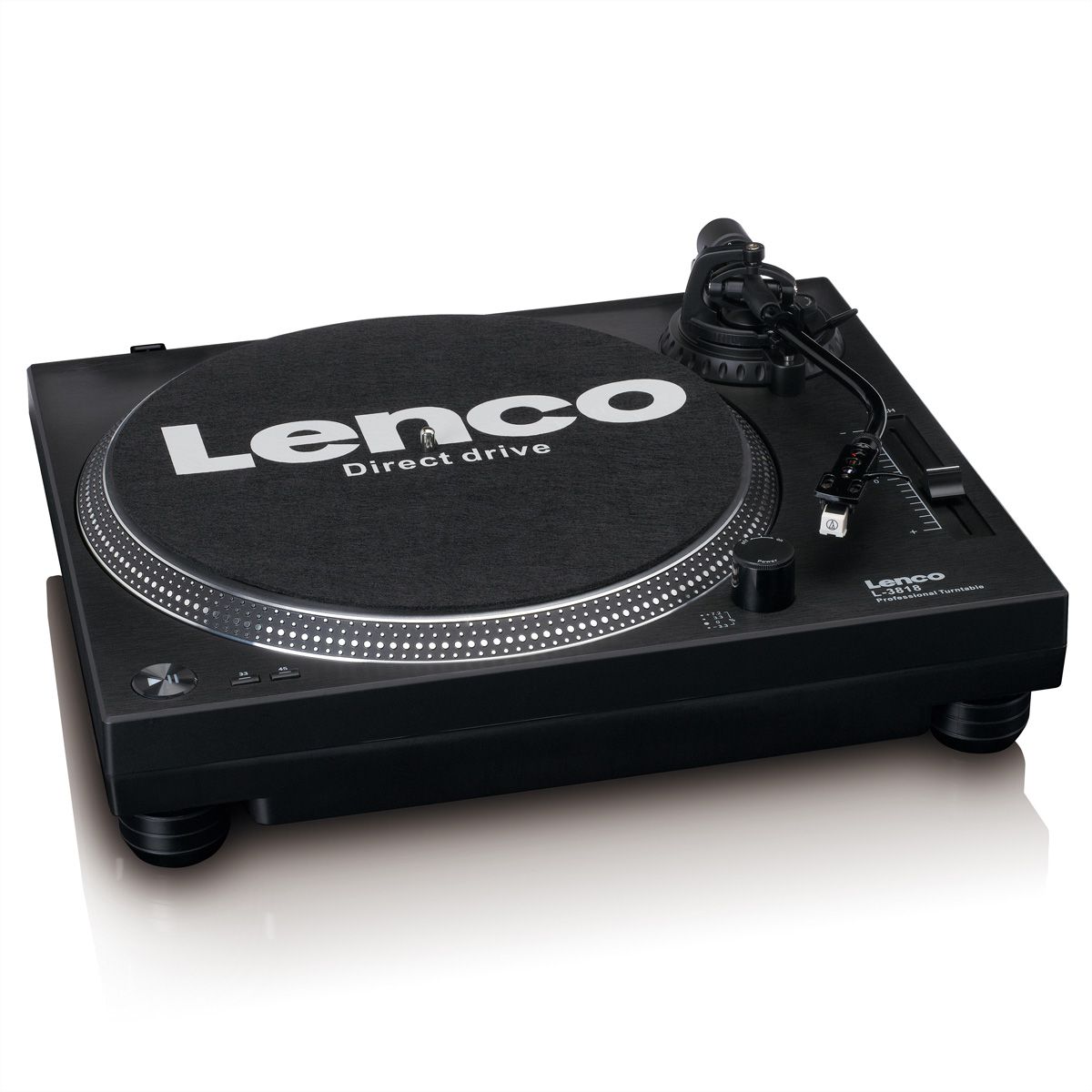 Platine vinyle Lenco L-3818BK, Noir