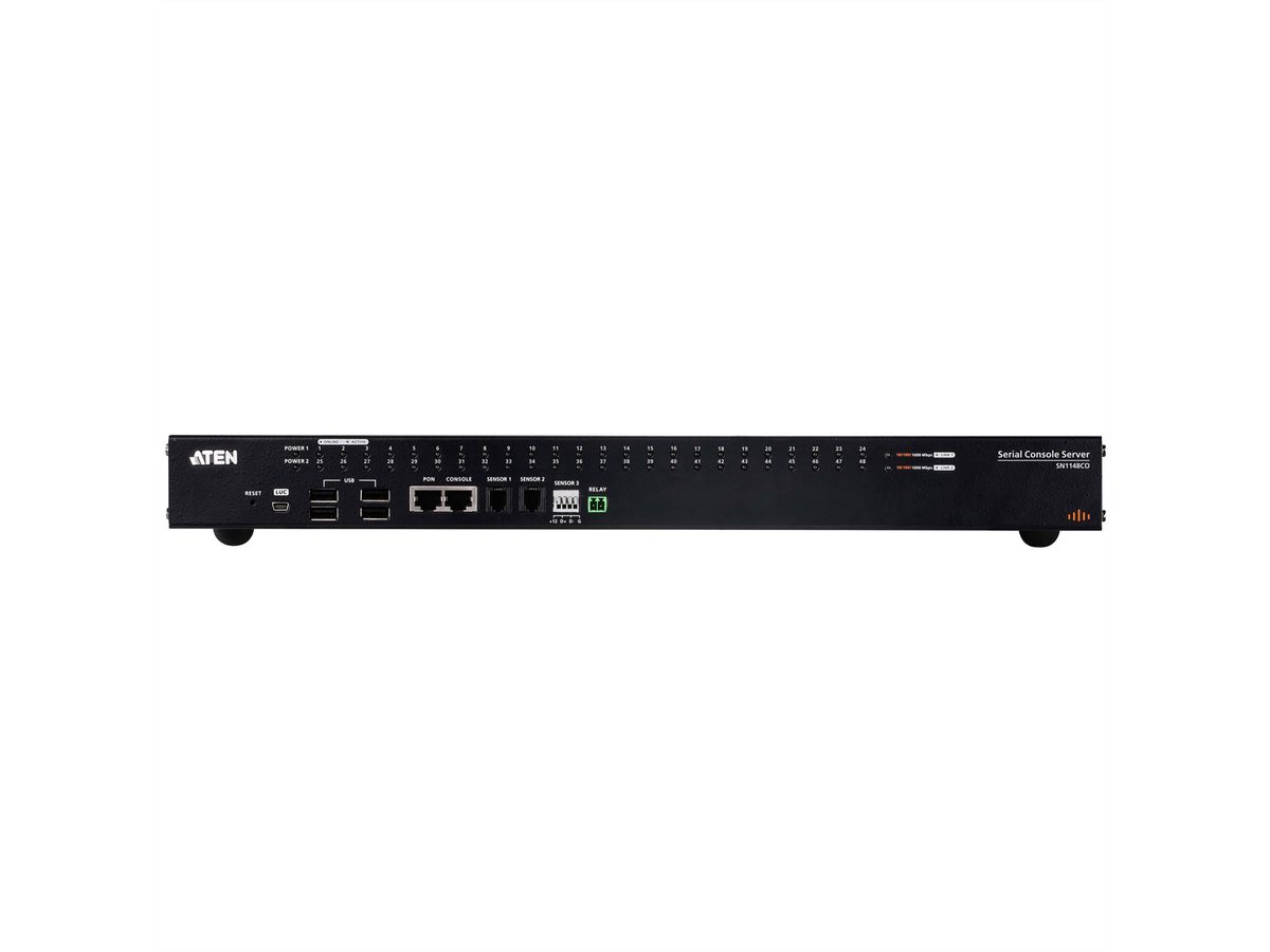 ATEN SN1148CO Serveur Console Série Série 48 ports avec double alimentation / SFP
