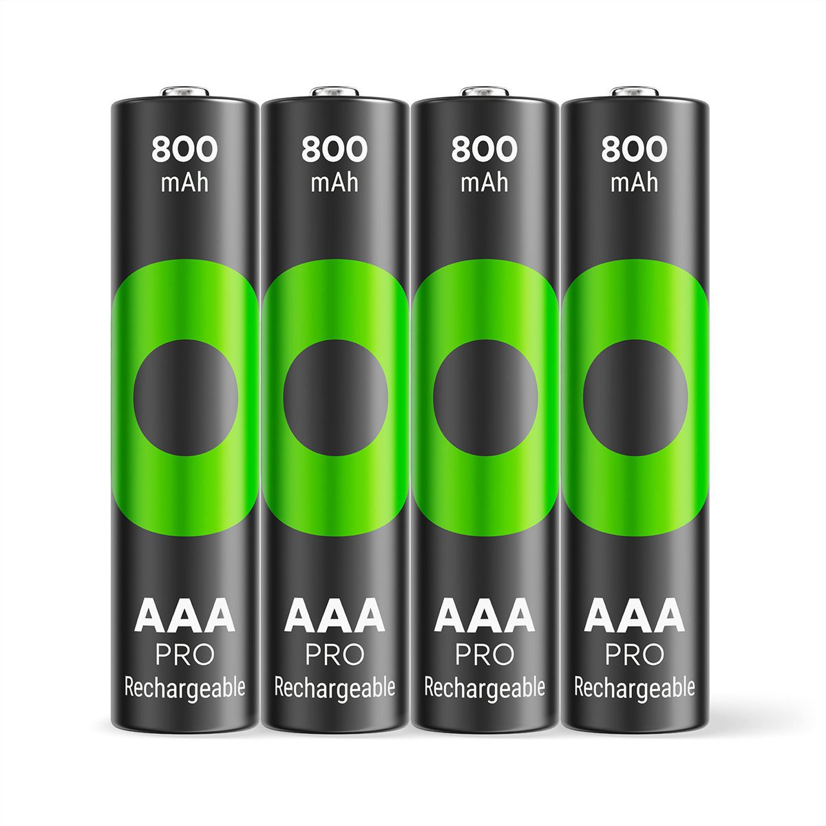 GP Batteries Recyko+ Pro, Akku 4xAAA, 800 mAh, 1,2 V