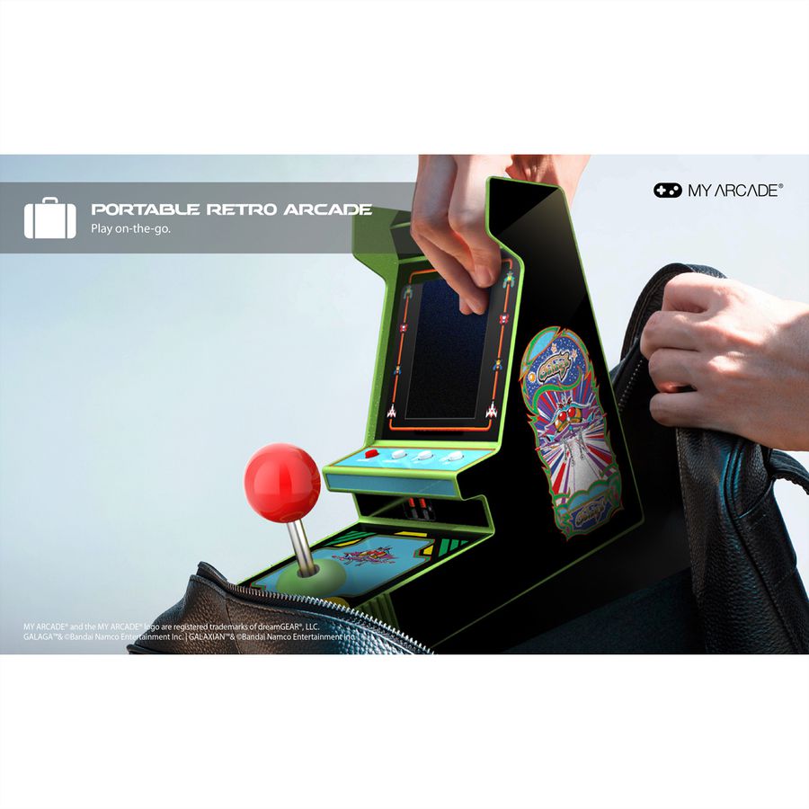 My Arcade Galaga Joystick Player, Mini-Arcade, 2 Spiele, 3.2" Display