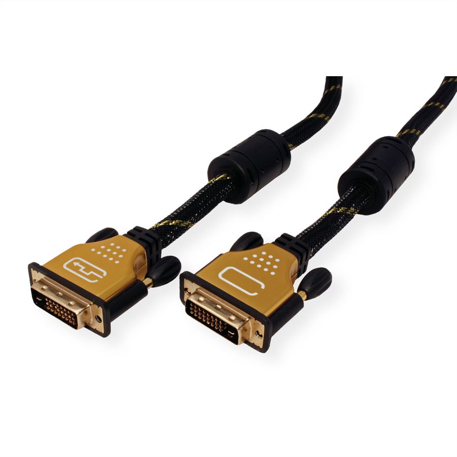 ROLINE GOLD Câble pour écran DVI, M-M, (24+1) dual link, 2 m