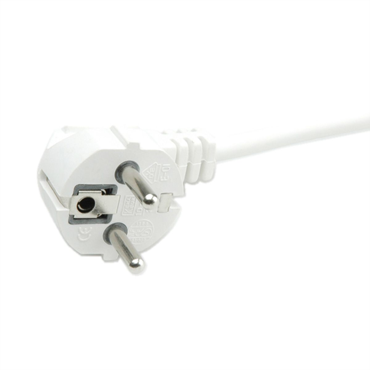 BACHMANN Prise multiple, 6x sans interrupteur, blanche, blanc, 5 m