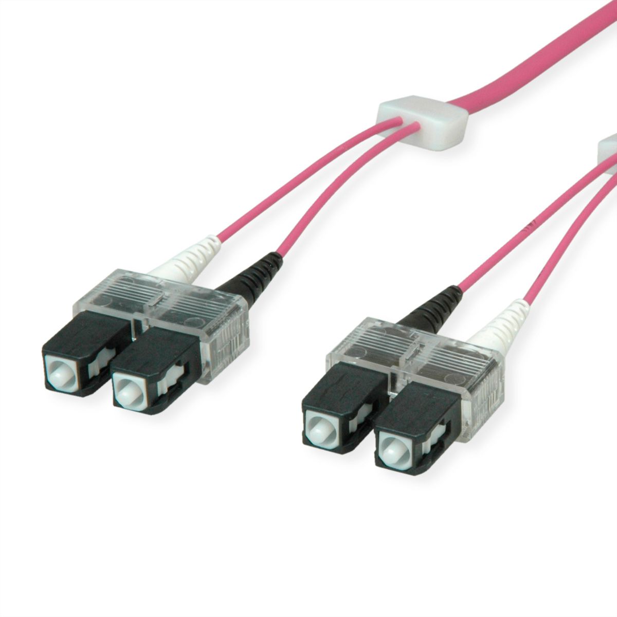 EasyLan Câble FO duplex 50/125µm OM4, SC/SC, violet, 2 m