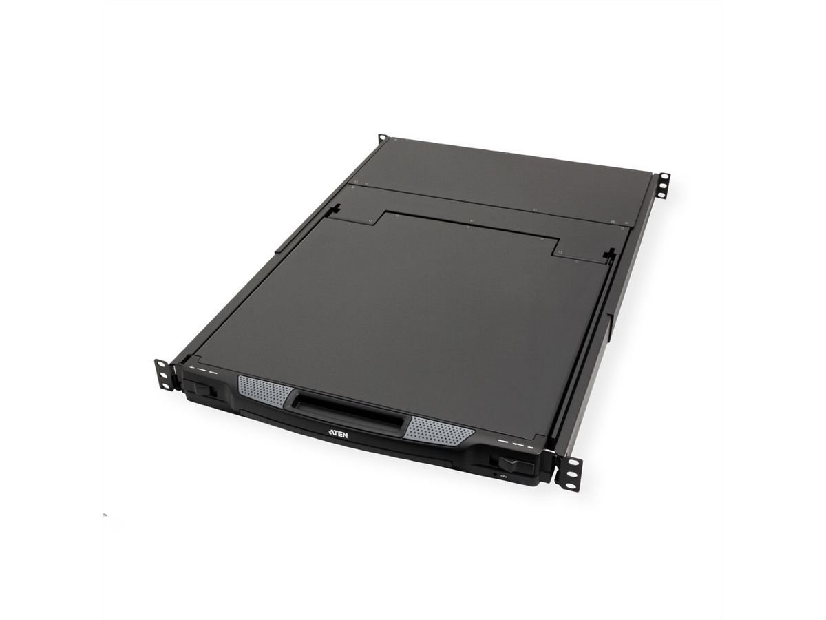 ATEN CL1308N Commutateur KVM, 48cm TFT, VGA, PS/2-USB, 8 ports, FR-Layout