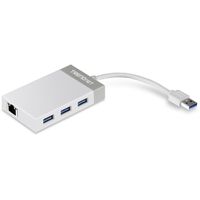 TRENDnet TU3-ETGH3 Adaptateur USB 3.0 vers Gigabit + hub