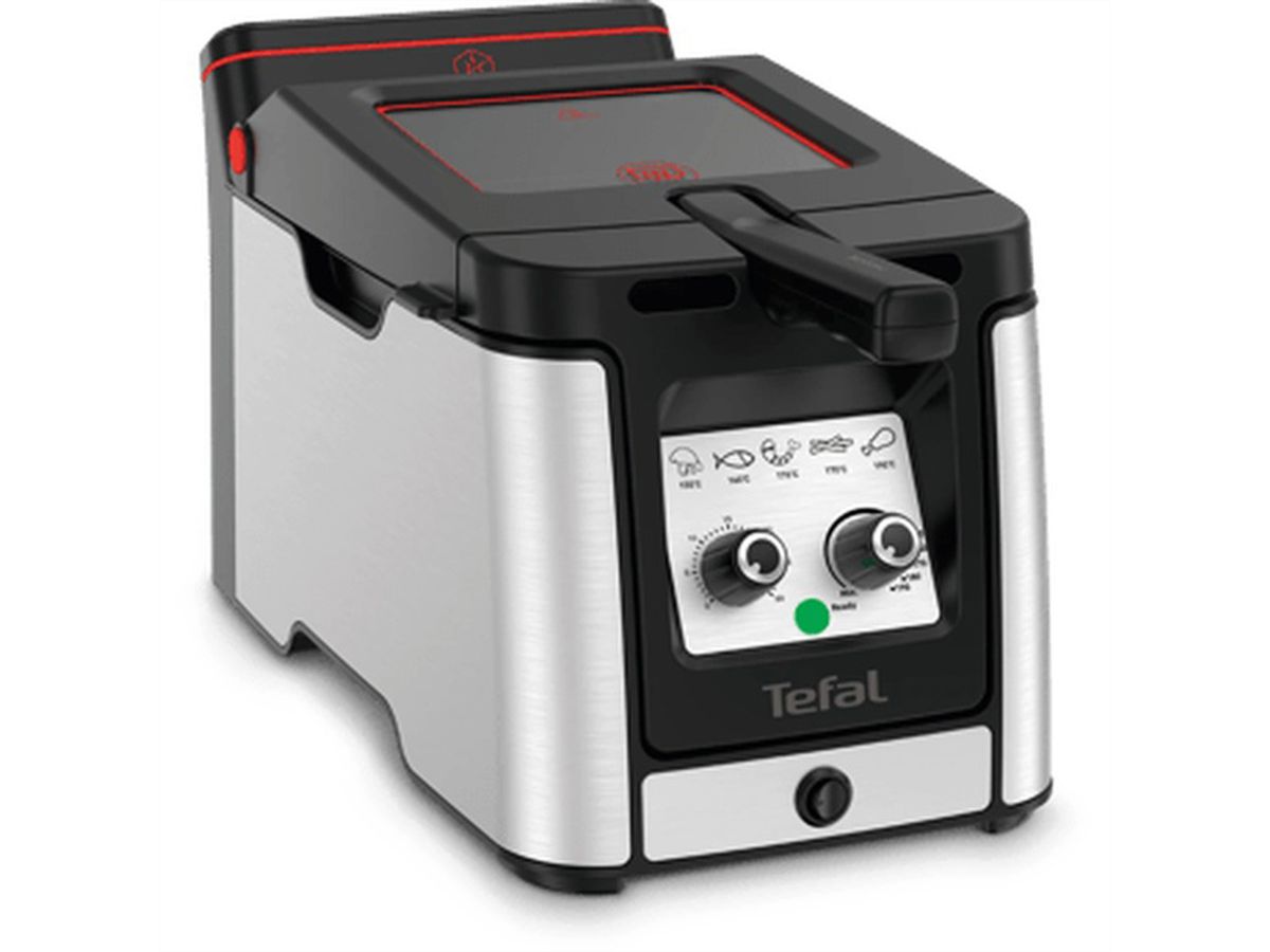 Friteuse Tefal Clear Duo FR600DCH, 3,5 l, acier inoxydable, minuterie